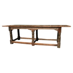 Used 17th Century Oak Refectory Table, Charles II Period