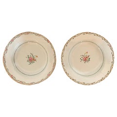 Pair of Chinese Plate India Compagny 18th Century