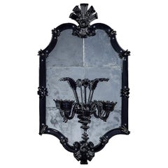 Ca'Giustinian Murano Glass Mirror with 2 Lights