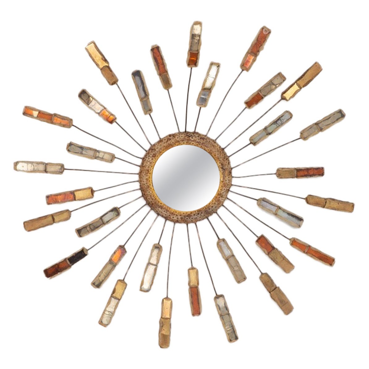 Line Vautrin 'Etincelle' mirror 
Talosel
'60s.
