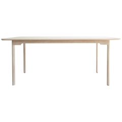Modern Bleached White Oak Dining Table MONO by  Hachi Collections