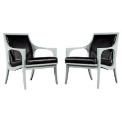 Pair of Vintage Modern Styled Accent Lounge Chairs