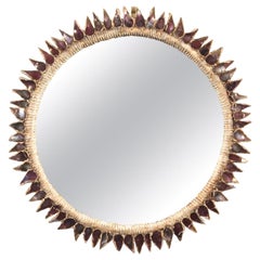 Line Vautrin 'Pink Thistle' Mirror from the '60s