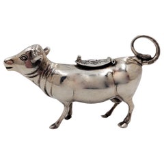 Cow Creamer Sterling Silver Germany Early 20th Century