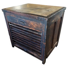 Antique Printer's Table / Island