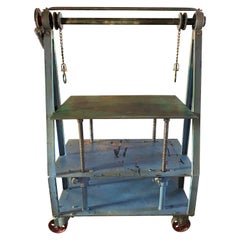 Vintage Industrial Lift Cart