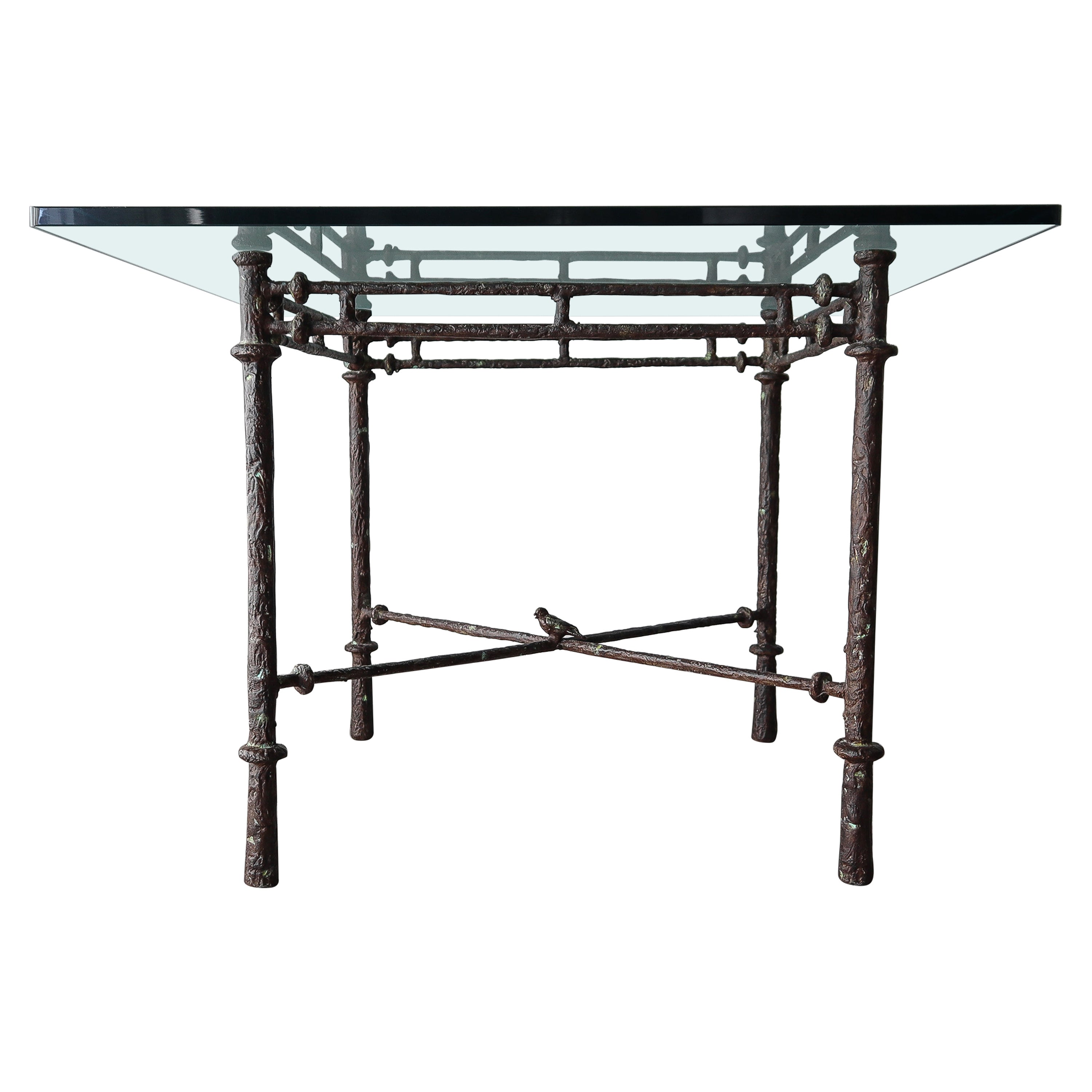 Giacometti Style Decorative Bronze Dining Table Base