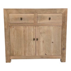 Reclaimed Vintage Elm Wood Cabinet