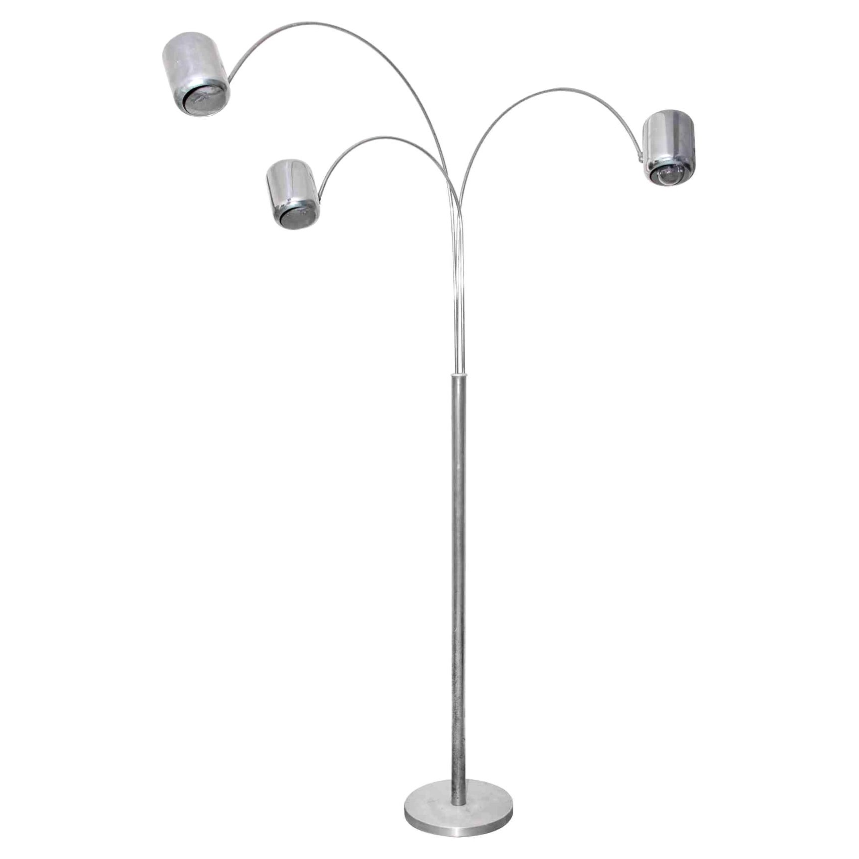 Fantastic Cubic chrome sculpture/lamp by Gaetano Scolari For Sale at