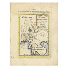 Antique Map of Northern India and the Bengal Gulf by Mallet, 1686