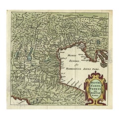 Antique Map of Northern Italy by Cluver, 1685