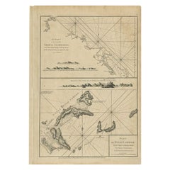 Carte ancienne du Quinam et des îles Cn ?ao par Sayer, 1778