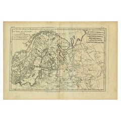 Antique Map of Northern Europe by Bonne, c.1780