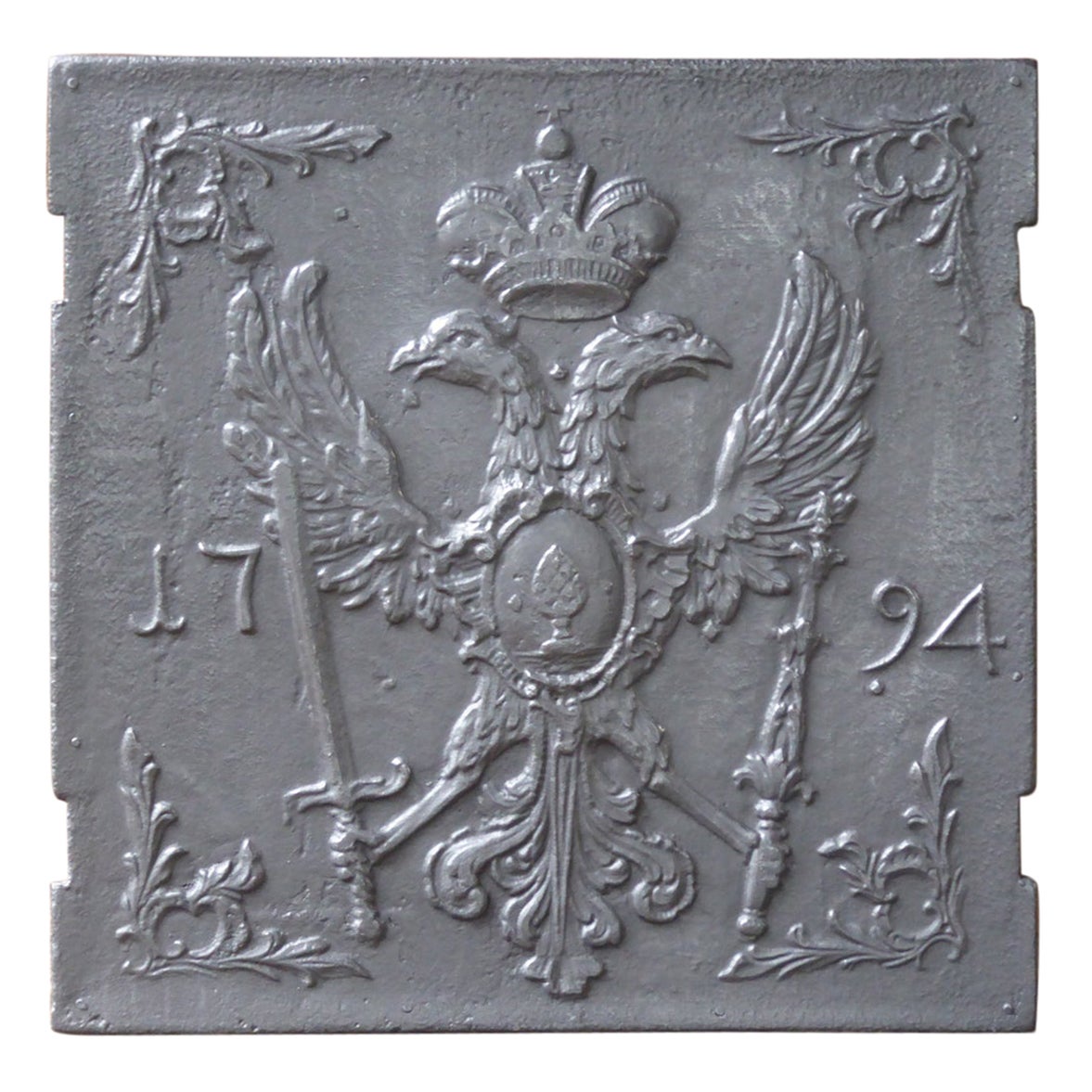 18th Century German Louis XV 'Coat of Arms' Fireback