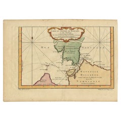 Antique Map of Novaya Zemlya and the Russian Mainland by Bellin, 1758