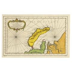 Antike Karte von Novaya Zemlya von Bellin, 1758