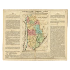 Carte ancienne d'Amérique du Sud par Finlayson, 1822