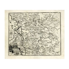 Antike Karte von Overijssel von Bachiene, 1758