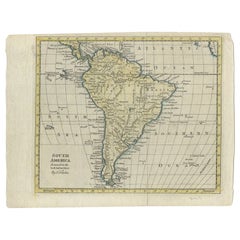 Antique Map of South America by Kitchin, c.1764