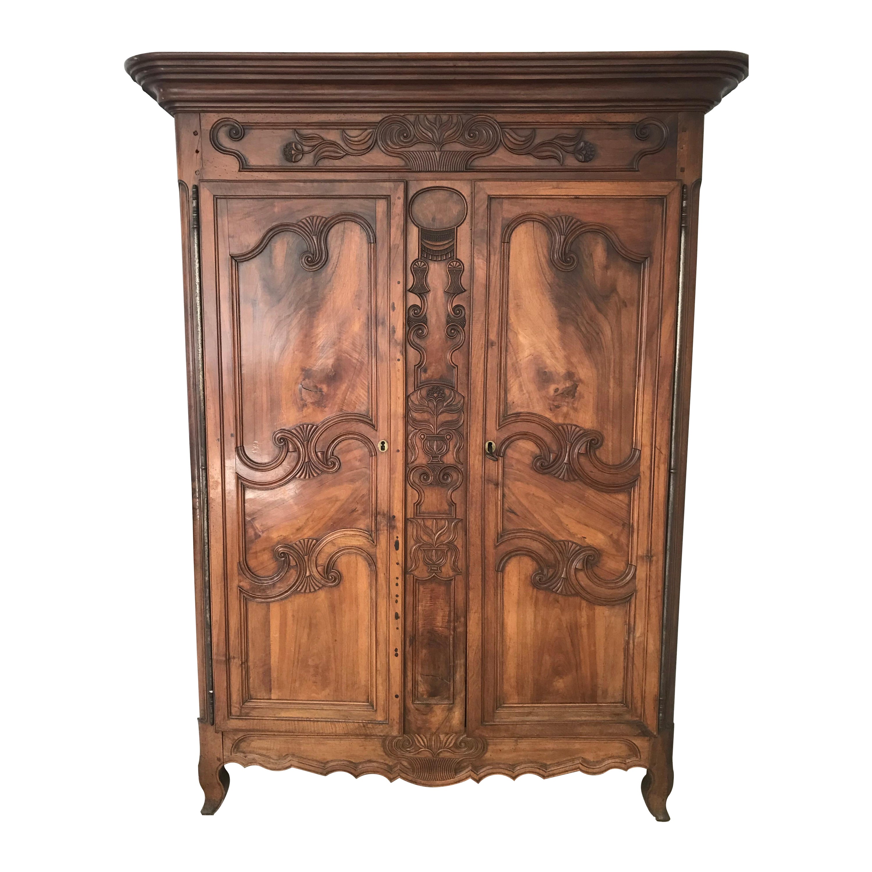 French Bressan Wardrobe / Cabinet, 18th Century, France For Sale