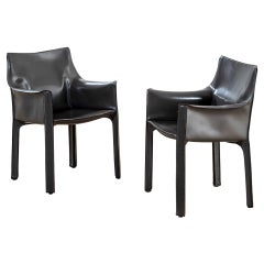 20th Century CAB 413 Couple of Armchair by Mario Bellini for Cassina '70s
