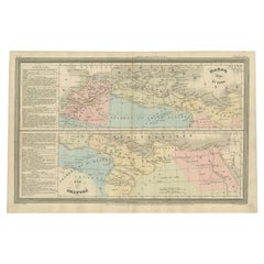 French Antique Map of Northern Africa and Libya, c.1840