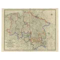 Antique Map of Northern Germany by Wyld, c.1840
