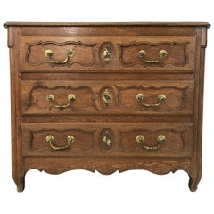 Louis XV Chest of Drawers in Light Oak 18th Century