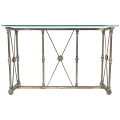 Hollywood Regency Italian Console Table by Mastercraft