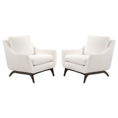 Sculptural MCM Club Chairs in Bouclé, 1950s