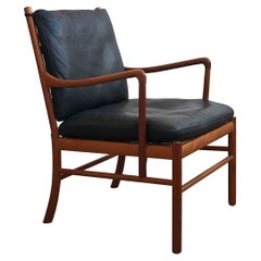 Mid-Century Colonial Lounge Chair by Ole Wanscher for Poul Jeppesens