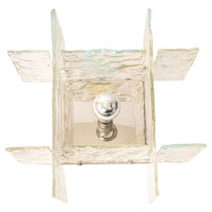 1 di 2 lampade a parete a forma di sconces in vetro di Murano di Kalmar, Austria, anni '60