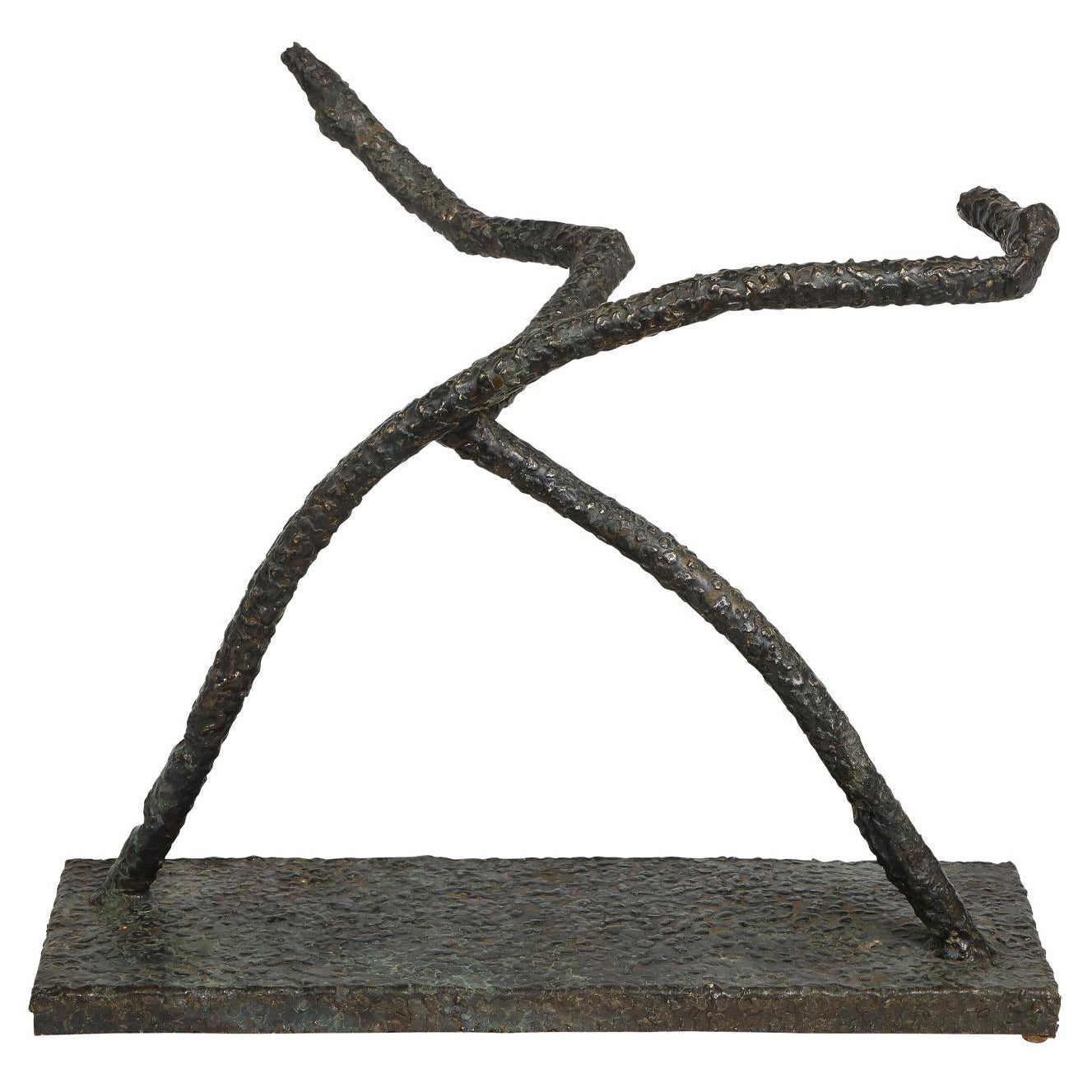 Philip & Kelvin LaVerne Sculpture "The Runner" in Bronze 1970s 'Signed'