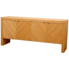Stellar Bamboo Buffet or Credenza in the Style of Milo Baughman