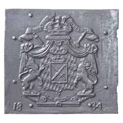 19th Century German Napoleon III 'Coat of Arms' Fireback