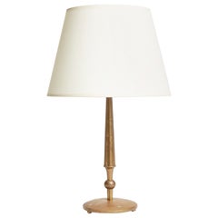 Antique 1940s Brass Table Lamp