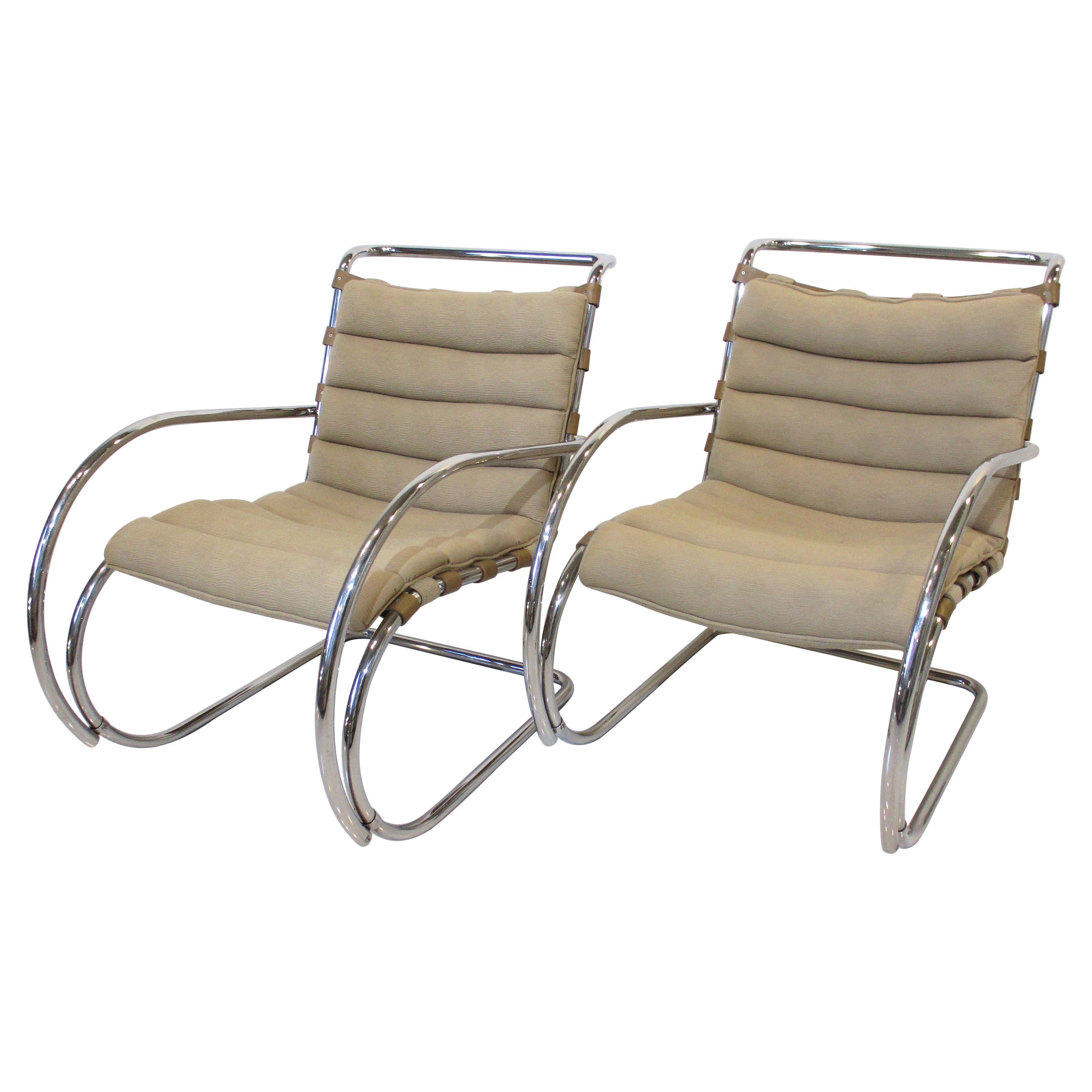 Mies Van Der Rohe Mr Lounge Chairs for Knoll