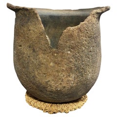 Japanese Antique Yayoi Doki Pottery Ceramic Wabi-Sabi Art Vase Jar Sculpture