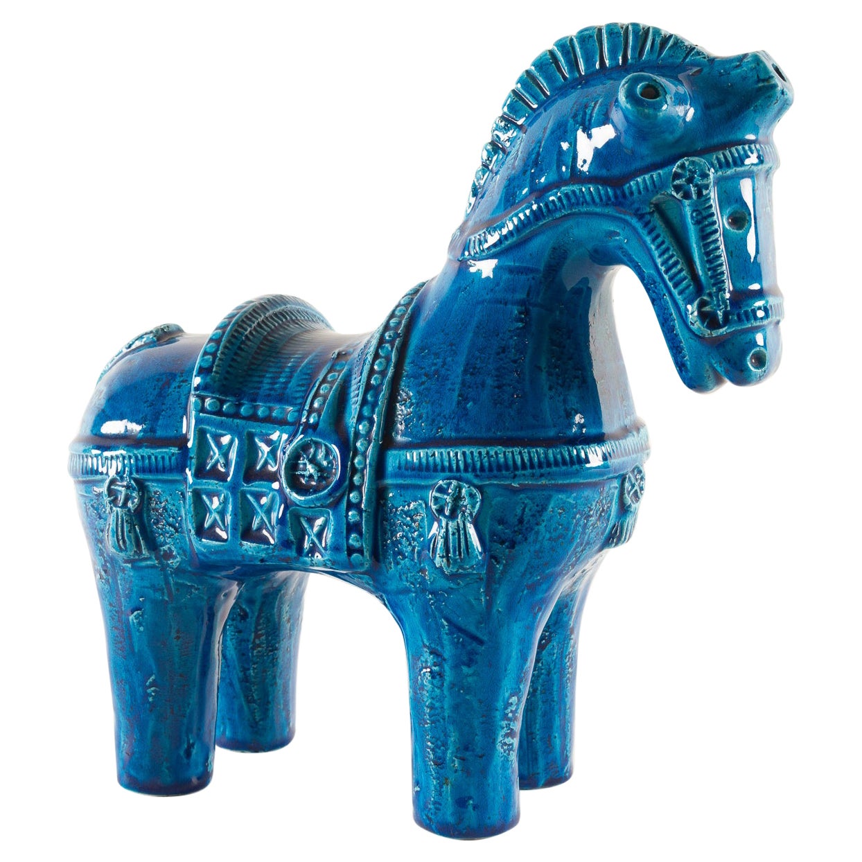 Ceramic Horse Statue Figurine at 1stDibs