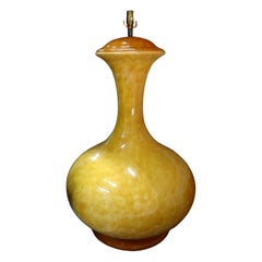 Monumental Italian Midcentury Glazed Ceramic Lamp