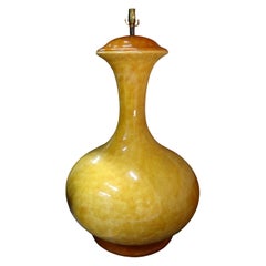 Monumental Italian Midcentury Glazed Ceramic Lamp