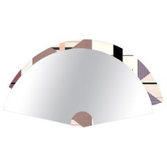 Maiohgi Fan Shaped Wall Mirror Contemporary Limited Edition Color