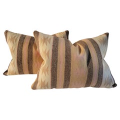 Pair of Beautiful Early Geometric Navajo Pillows