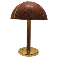 Vintage Python Skin Lamp