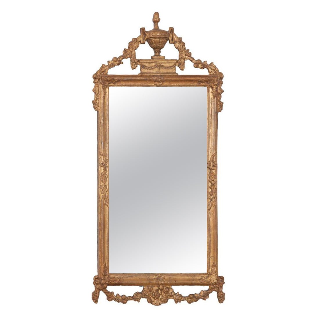 French 18th Century Louis XVI Petite Mirror For Sale