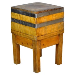 Vintage Wooden Butchers Block