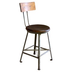 Used Angle Steel Inc. Adjustable Industrial Stool