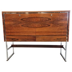 Vintage Beautiful and Large Two Door Bar Cabinet in the Style of Rudolf Glatzel the Cab