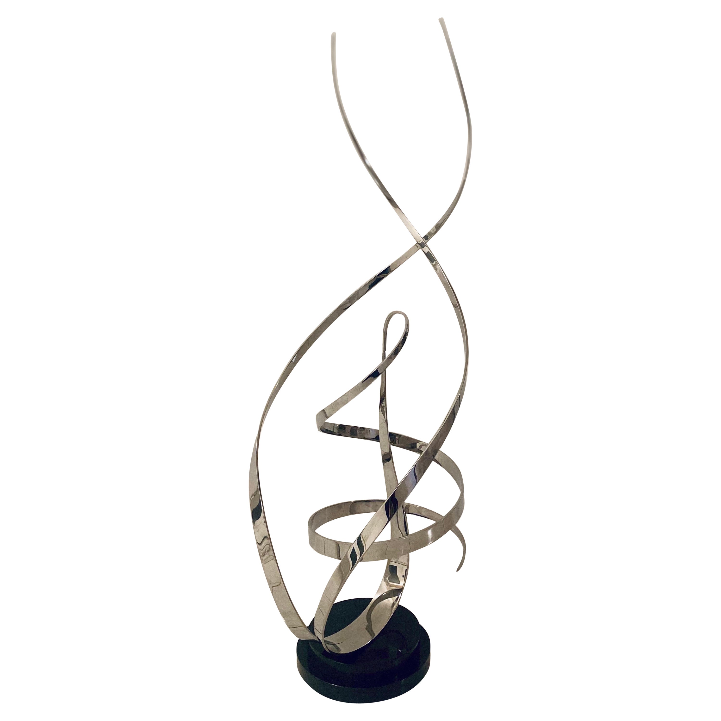 George Beckmann Kinetic Stainless Steel Sculpture For Sale at 1stDibs