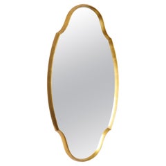 Miroir en feuille d'or moderne mi-siècle dans le style de La Barge, années 1960